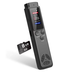 8GB Rechargeable LCD Digital Audio Sound Voice Recorder Dictaphone MP3 Player