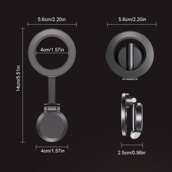 Car Mount, Magnetic Phone Holder for Car, Hands Free iPhone Car Holder Mount Dash Phone Mount for Car Fit for iPhone 15 14 13 12 Pro Max Plus Mini Cases(Maybe YunExpress Logistics) - Image 3