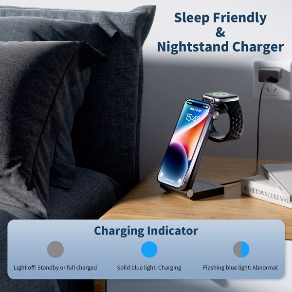 (Amazon prohibits sales)Magnetic Wireless Charger, 3 in 1 Fast Wireless Charging Station for Multiple Devices - Image 7