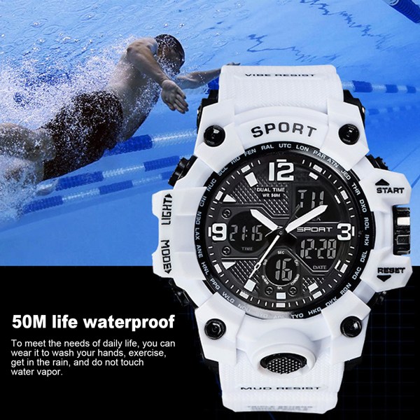 Mens Waterproof Watch Sport Military Analog Quartz Digital Wrist Watches US(tk/temu self-pickup orders) - Image 3