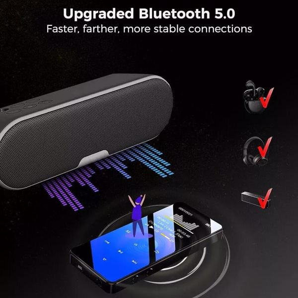 Bluetooth MP3 Player HiFi Bass Music Player HD FM Radio Alarm Support 128GB - Image 5