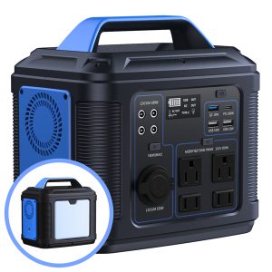 300W Portable Power Station, 296Wh 80000mAh Lithium Battery Generator Solar for Outdoor Camping RV Home,Power Supply