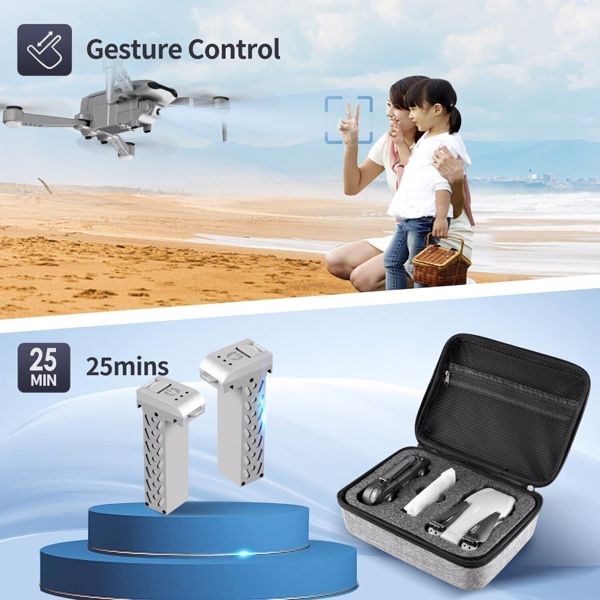 2025 Rc Quadcopter RC Drone 5G WIFI 4K Camera GPS FPV 2Batteries with Bag ,Drones suitable for beginners,Logistics is randomly sent by UPS/USPS/FEDEX/Amazon Logistics. - Image 7