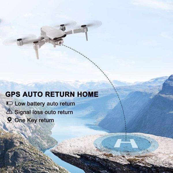 2025 Rc Quadcopter RC Drone 5G WIFI 4K Camera GPS FPV 2Batteries with Bag ,Drones suitable for beginners,Logistics is randomly sent by UPS/USPS/FEDEX/Amazon Logistics. - Image 5