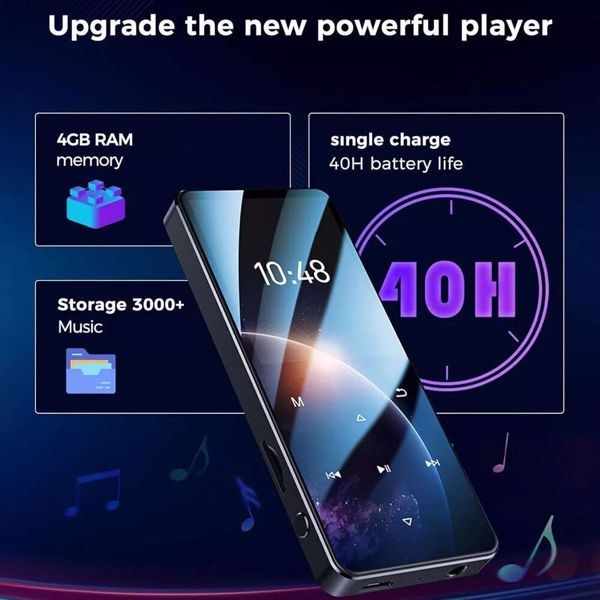 Bluetooth MP3 Player HiFi Bass Music Player HD FM Radio Alarm Support 128GB - Image 6