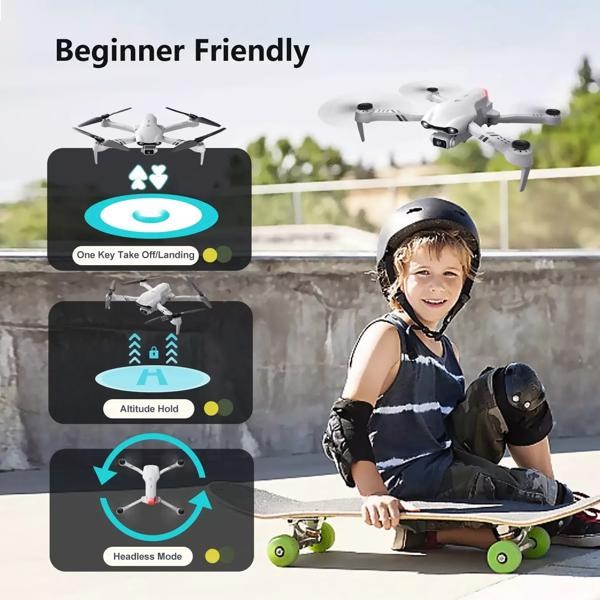 4DRC F10 Foldable Drone with Camera WIFI FPV for Adults,1080P HD FPV Live Video RC Quadcopter,Logistics is randomly sent by UPS/USPS/UNI/EVRI/ROYAL MAIL - Image 9