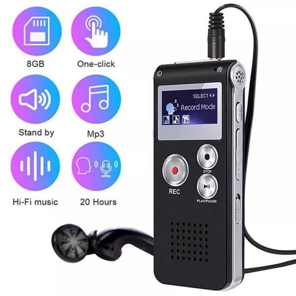 32GB Lecture Digital Voice Recorder Dictaphone Audio MP3 Sound Mini Recorder Mic - Image 8
