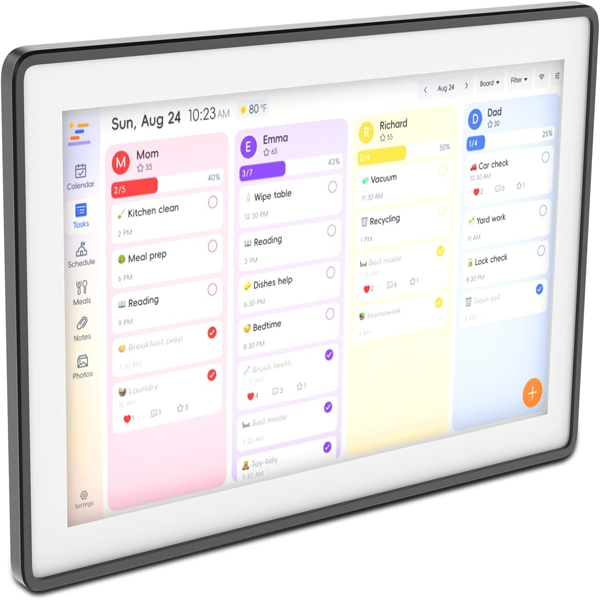Digital Calendar,15.6-inch Digital Wall Planner & Chore Chart, Touchscreen Family Organizer for Schedules, Events & Reminders, Wall Mount Included, Smart Calendar Perfect for 2026 Planning (Grey Frame) - Image 6