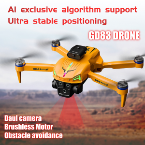 GD83 Drone Is Equipped with Dual Cameras, Powerful Brushless Motor,Light Flow Positioning, , Foldable Aerial Photography Drone