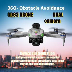 GD83 Drone Is Equipped with Dual Cameras, Powerful Brushless Motor,Light Flow Positioning, , Foldable Aerial Photography Drone